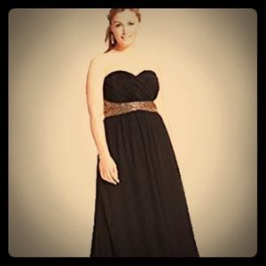 Beautiful Black and Rose Gold Gown